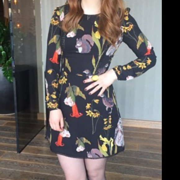 Sunday Best Long-Sleeve Mini Dress, S - Picture 1 of 5